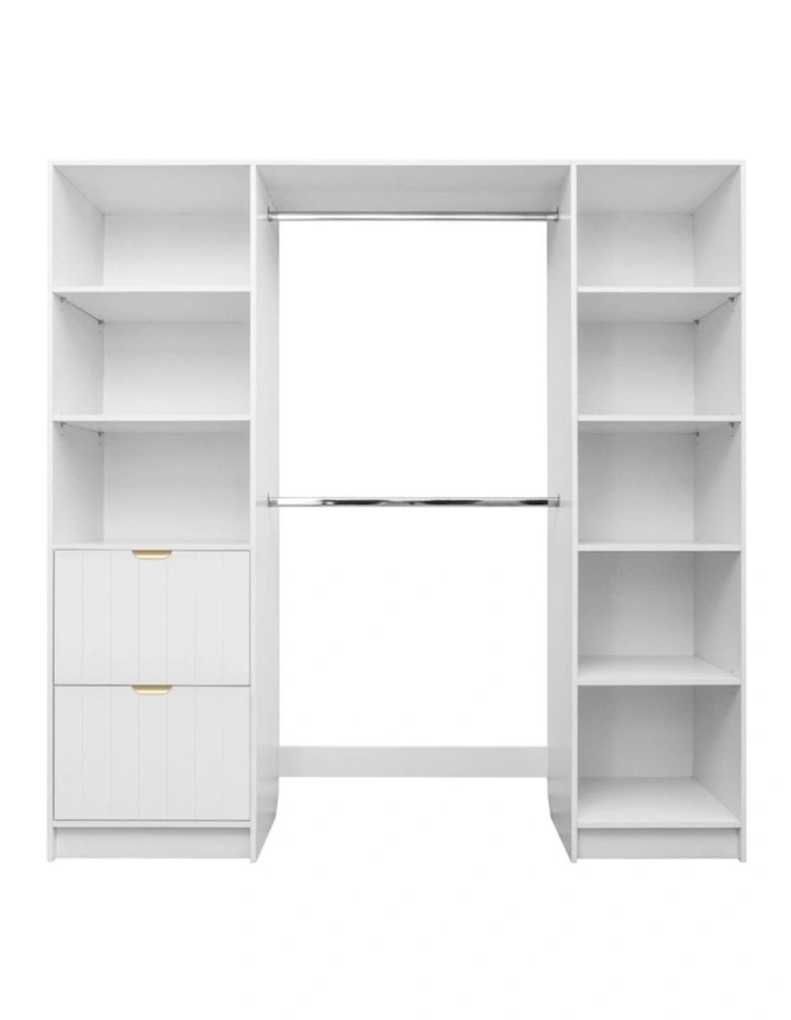 Basel Walk In Wardrobe Kit in White image 1