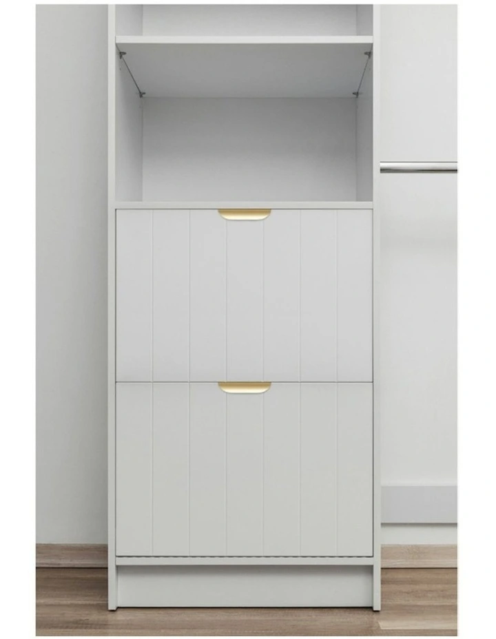 Basel Walk In Wardrobe Kit in White image 3