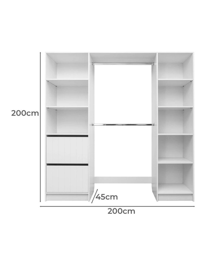 Basel Walk In Wardrobe in White image 3