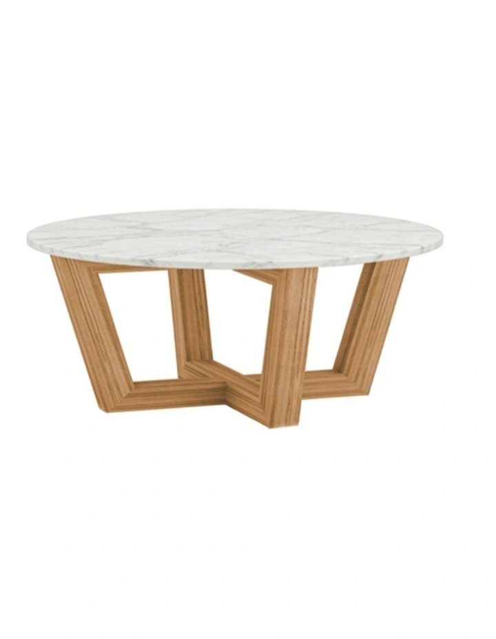 Lyra Decorative Furniture Coffee Table White Marble 85x85x40cm image 1