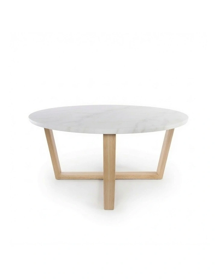 Lyra Decorative Furniture Coffee Table White Marble 85x85x40cm image 4