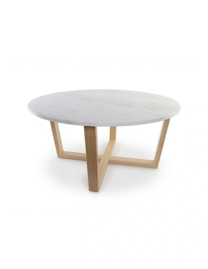 Lyra Decorative Furniture Coffee Table White Marble 85x85x40cm image 6