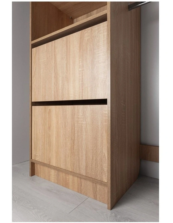 Basel Classic Walk In Wardrobe Kit in Natural Oak image 4