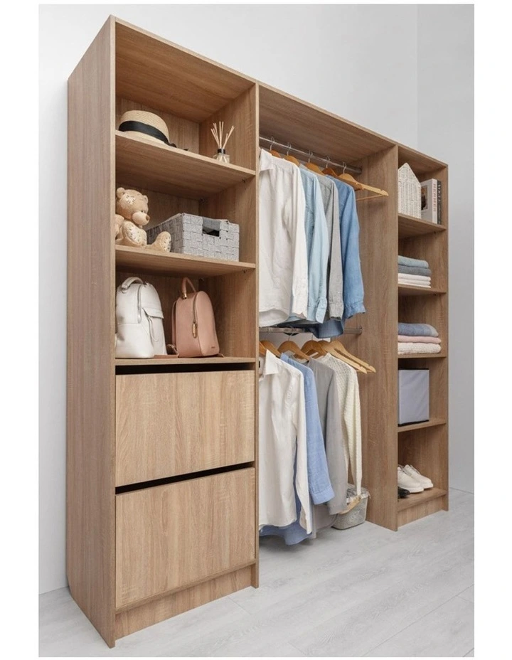 Basel Classic Walk In Wardrobe Kit in Natural Oak image 5