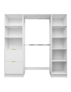 Basel Walk In Wardrobe Kit in White