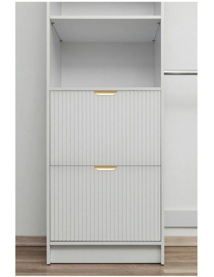 Basel Walk In Wardrobe Kit in White image 3