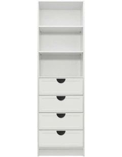 Malmo Hamptons Walk In Wardrobe in White