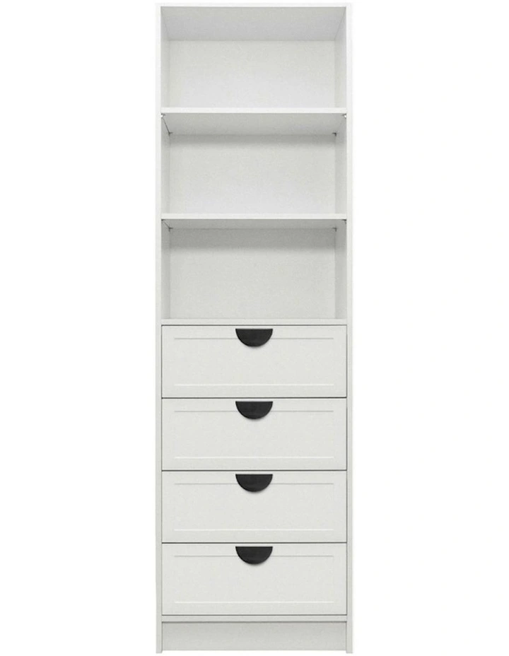 Malmo Hamptons Walk In Wardrobe in White image 1