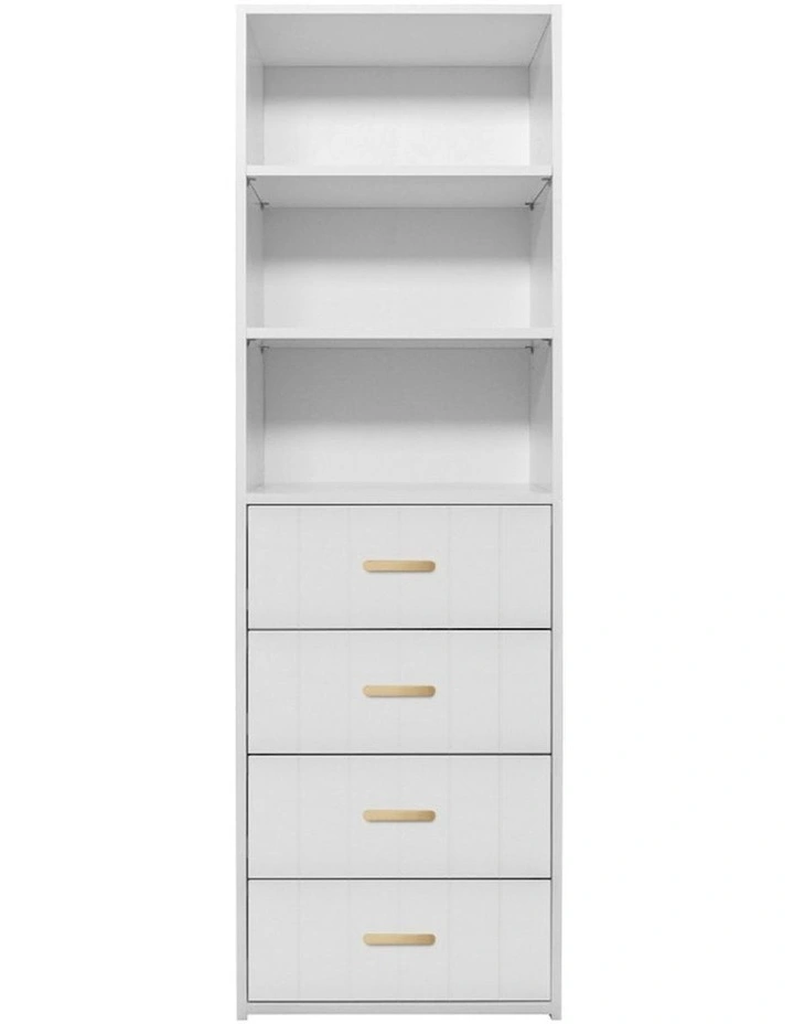 Geneva Built In Wardrobe Vj Panel Brass Oval Handle image 1