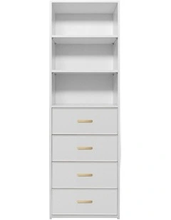 Geneva Built In Wardrobe Slim Panel Brass Oval Handle