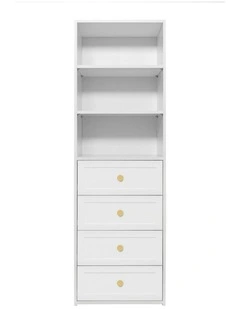 Geneva Built In Wardrobe Hampton Panel Brass Round Handle