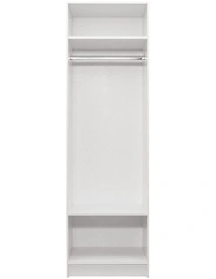 Malmo 2 Shelf Hanging Module Walk In Wardrobe White