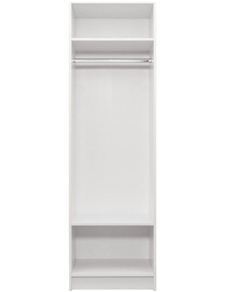 Malmo 2 Shelf Hanging Module Walk In Wardrobe White image 1