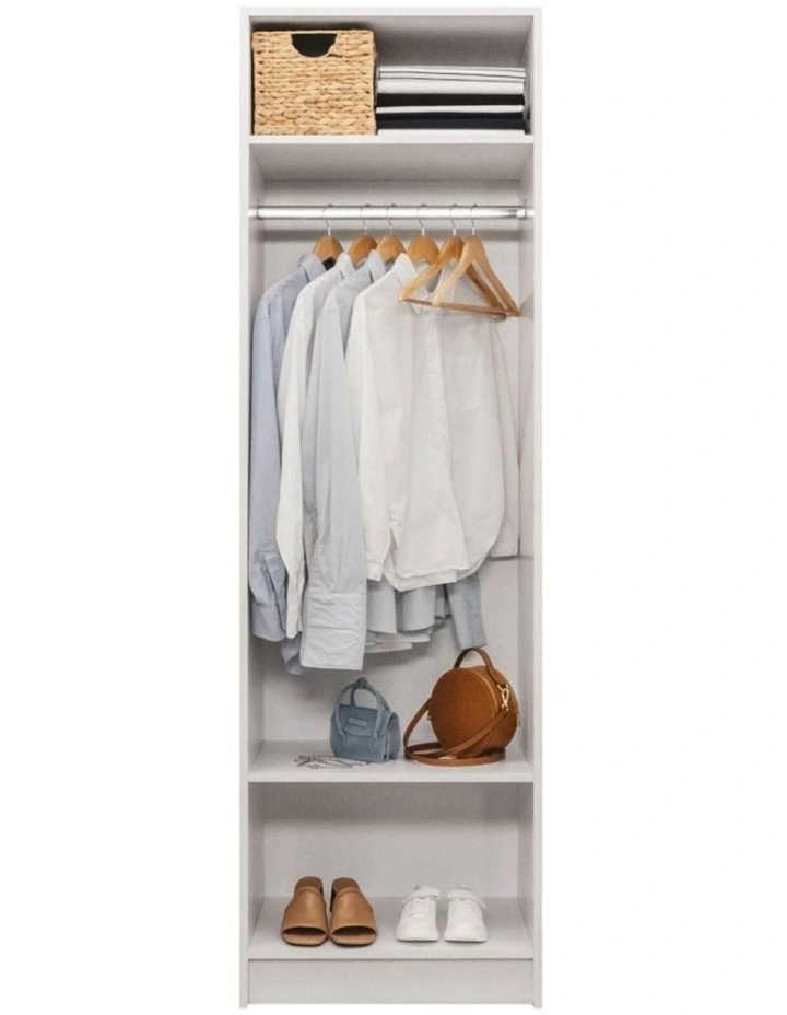 Malmo 2 Shelf Hanging Module Walk In Wardrobe White image 3