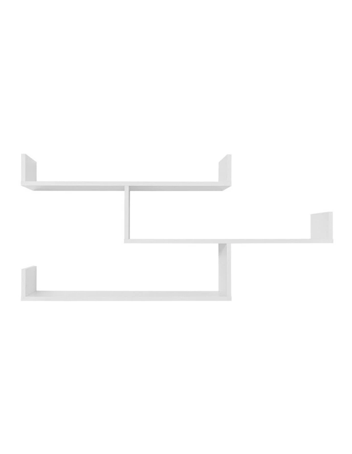 Zurich Multi Level Decorative Display Shelf Kit White image 1