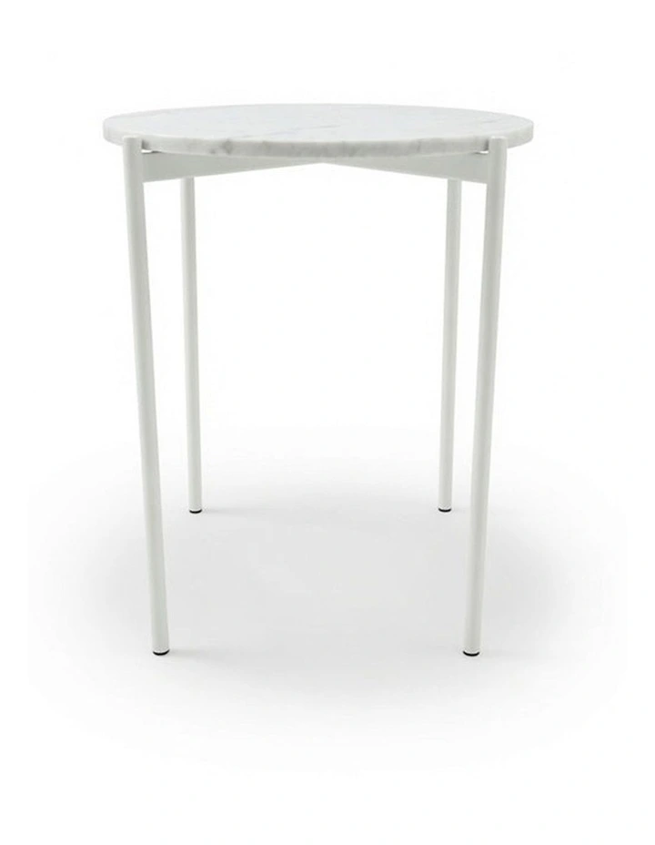 Solis Decorative Furniture Side Table White/White Marble 60x50x50cm image 6