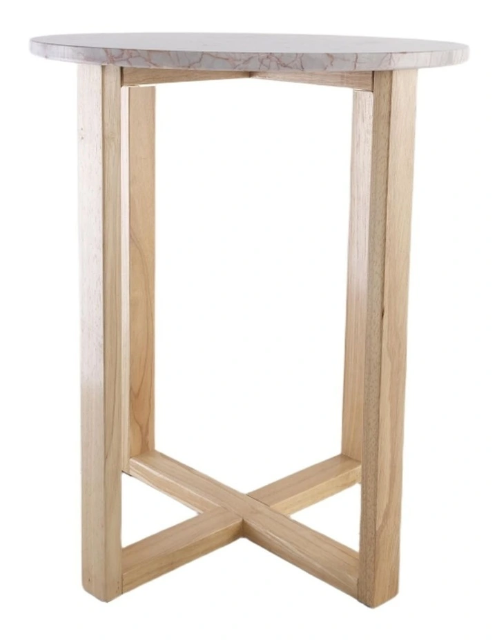 Lyra Decorative Furniture Side Table Rose Marble 60x50x50cm image 5
