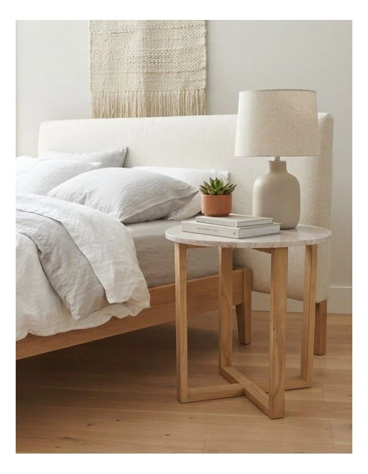 Lyra Decorative Furniture Side Table Rose Marble 60x50x50cm image 6