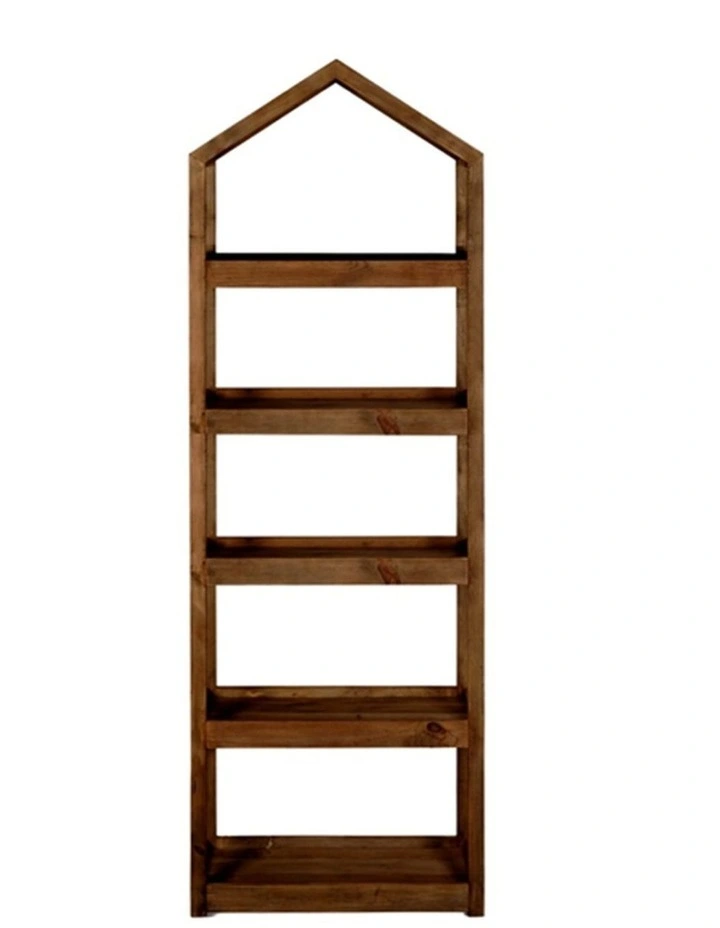Oris House Silhouette Decorative Display Shelf Walnut 169x45x32cm image 1