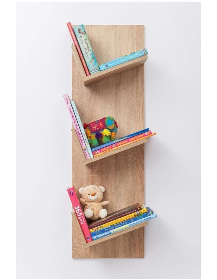 London Decorative Display Shelf Oak 160.8x65.2x25cm image 3