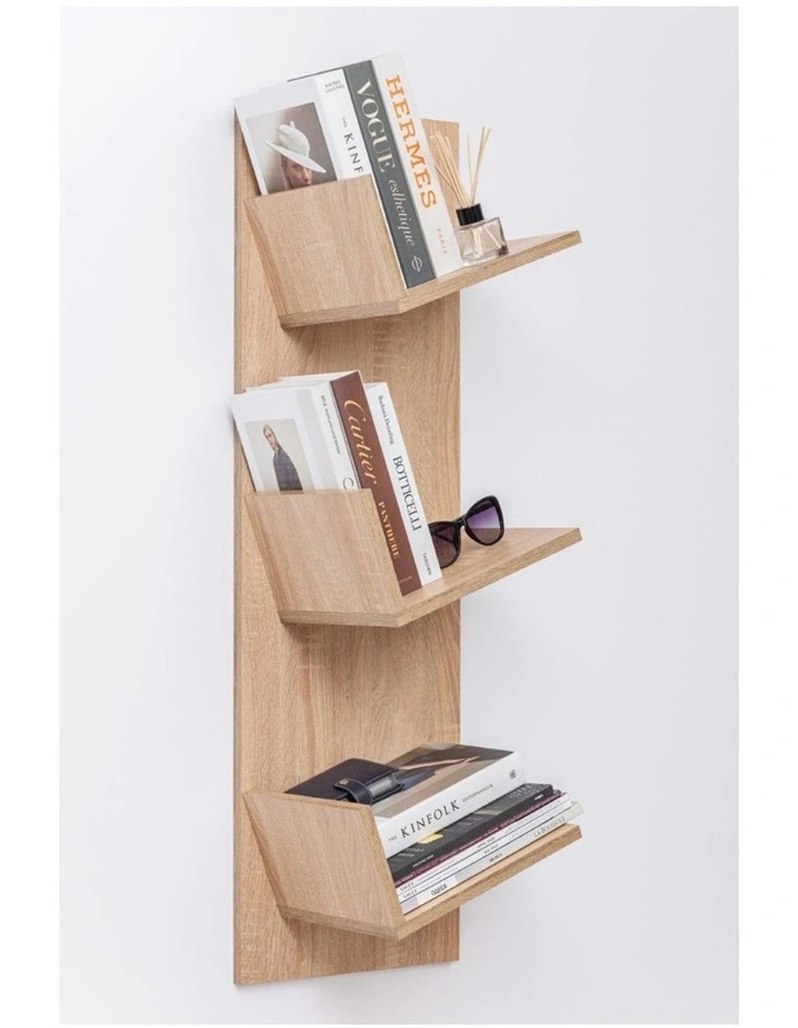 London Decorative Display Shelf Oak 160.8x65.2x25cm image 5