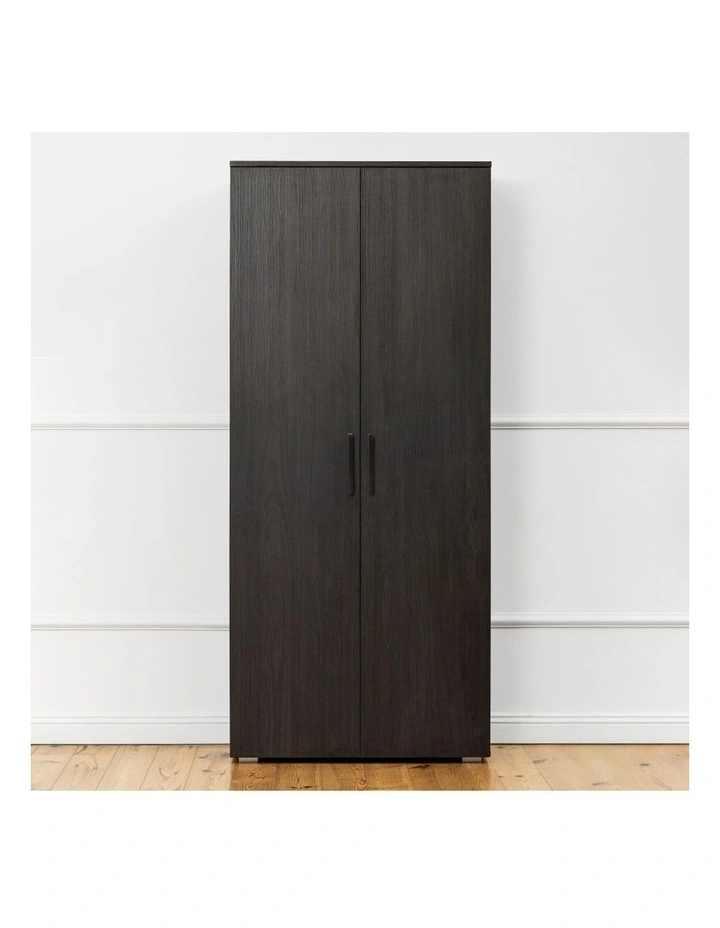 Stockholm Nordic Ash Storage Cupboard Square Black Handle image 3