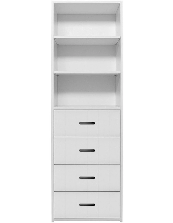 Geneva Built In Wardrobe Vj Panel Black Oval Handle image 1