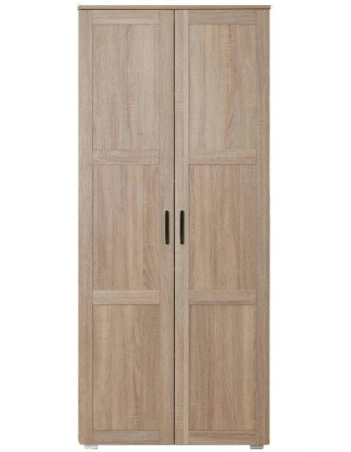 Stockholm Natural Oak Storage Cupboard Scandi Black image 1