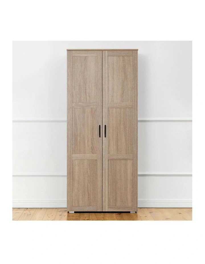 Stockholm Natural Oak Storage Cupboard Scandi Black image 3
