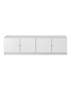 Bucharest Slim Panel Tv Unit in White