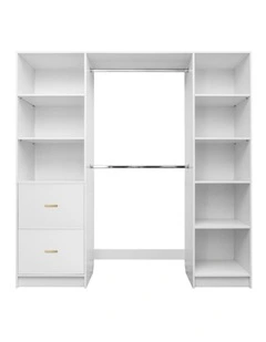 Basel Walk In Wardrobe Kit in White