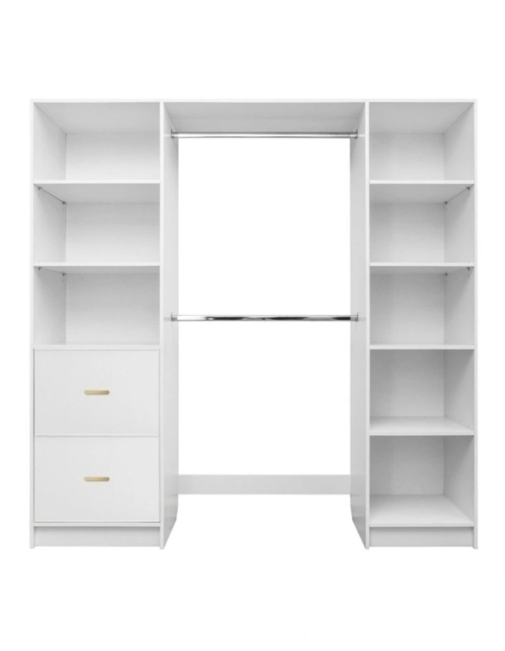 Basel Walk In Wardrobe Kit in White image 1