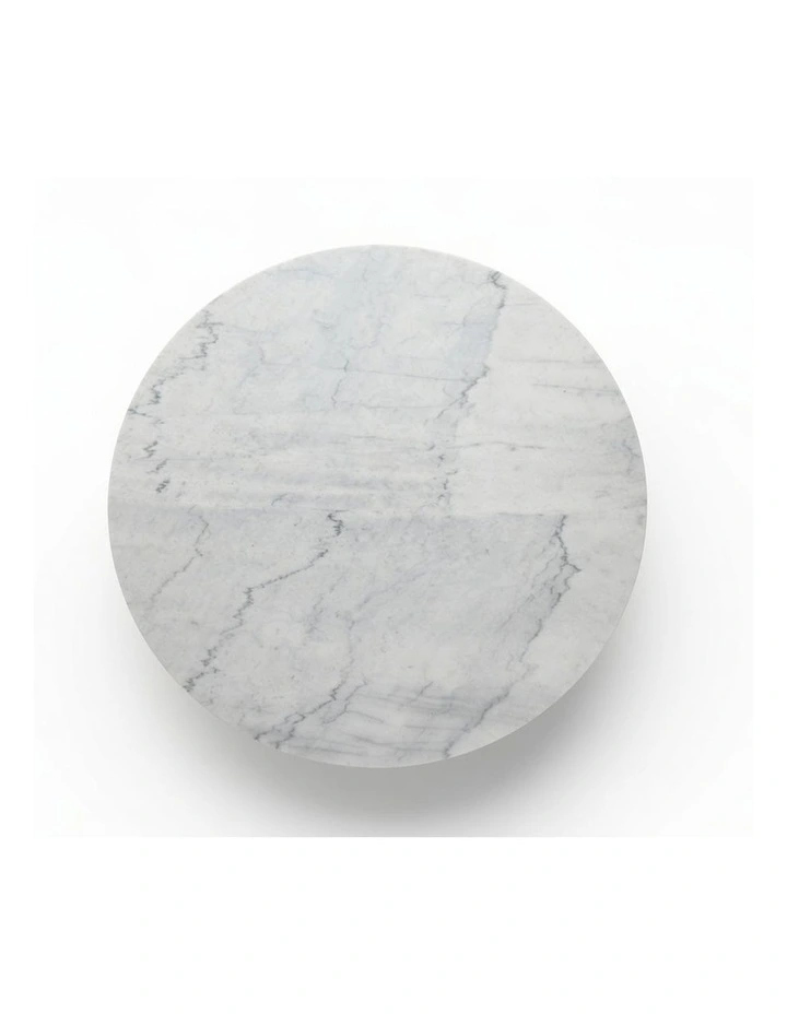 Vela Decorative Furniture Coffee Table Black/White Marble 85x85x40cm image 3