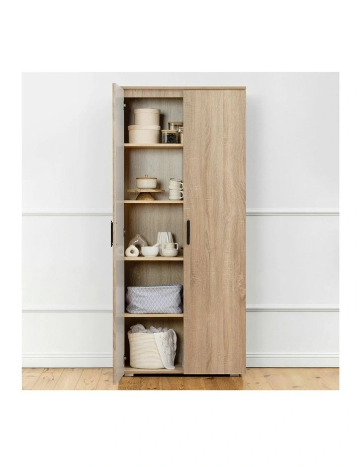 Stockholm Slim Storage Cupboard in Natural Oak image 4