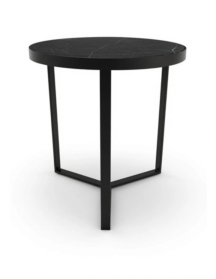 Lume Decorative Furniture Side Table Black/Black Marble 60x50x50cm image 4