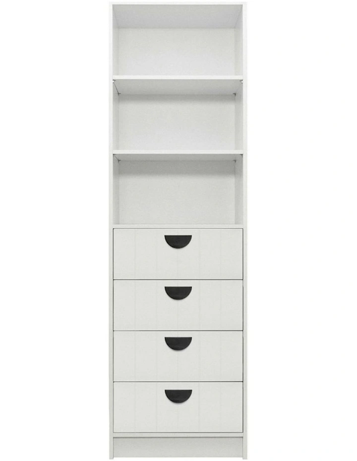 Malmo Vj Panel Walk in Wardrobe in White image 1