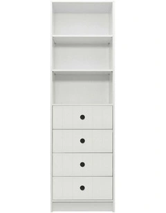Malmo Vj Panel Walk in Wardrobe in White