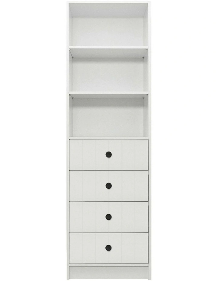 Malmo Vj Panel Walk in Wardrobe in White image 1