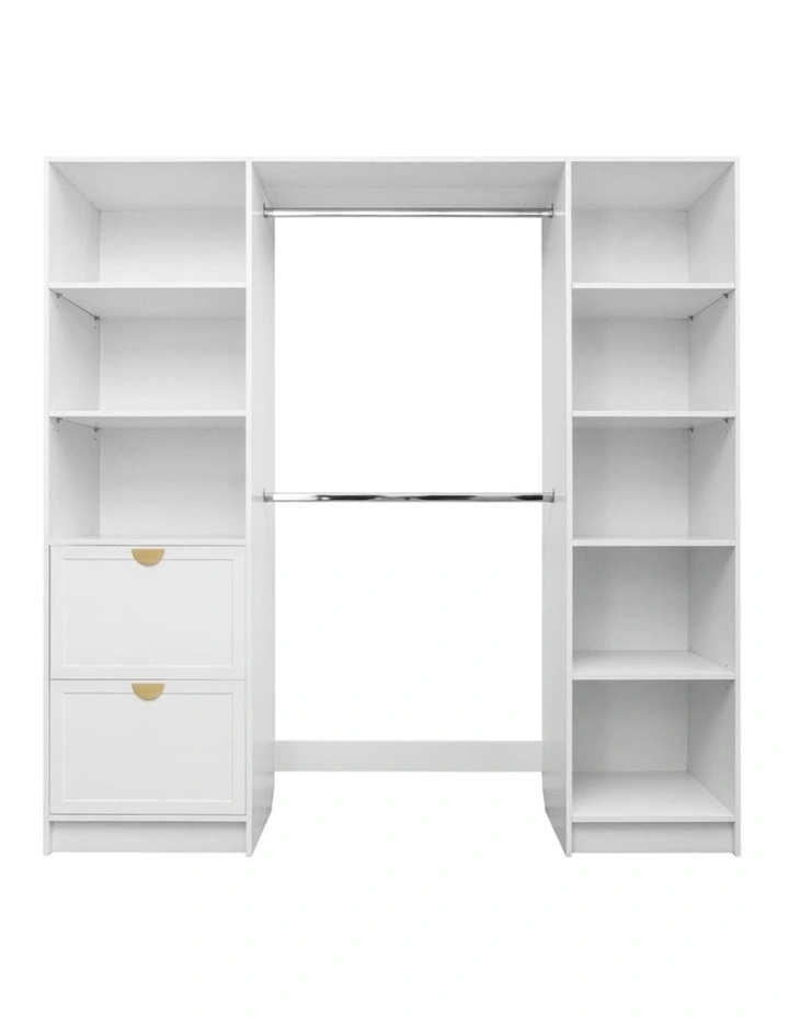 Basel Walk In Wardrobe Kit in White image 1