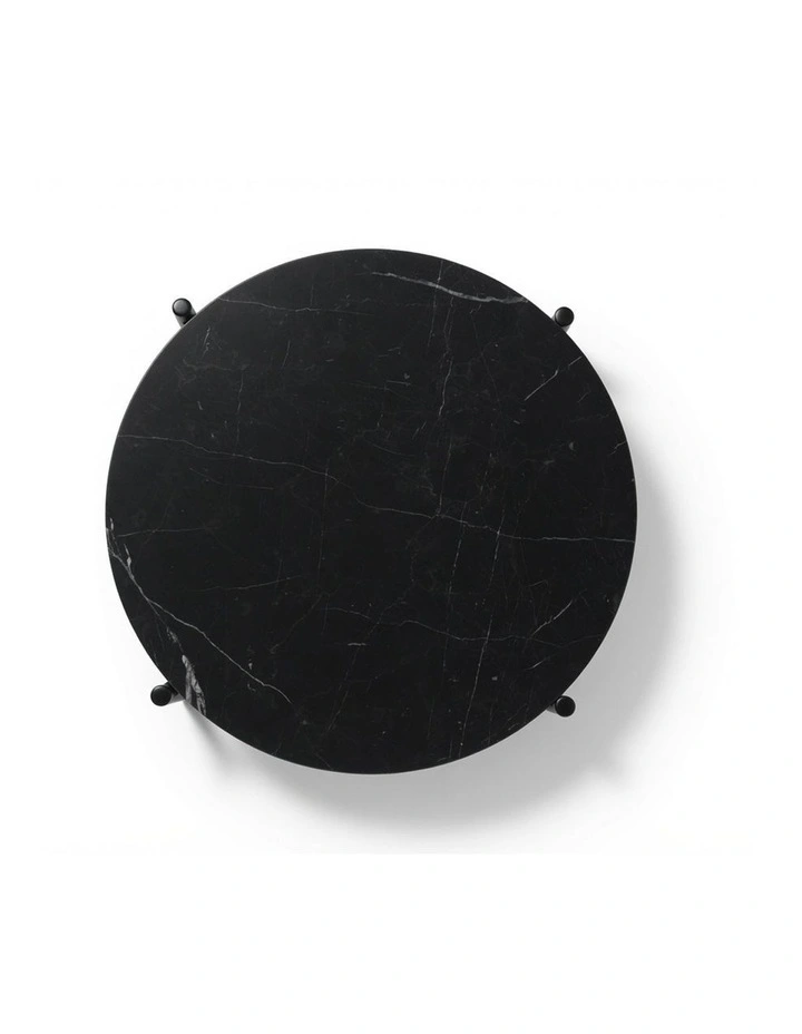 Solis Decorative Furniture Side Table Black/White Marble 60x50x50cm image 5