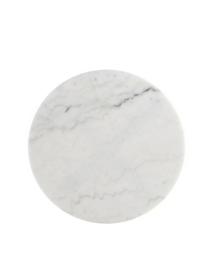 Lyra Decorative Furniture Side Table White Marble 60x50x50cm image 3