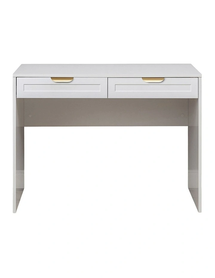 Odessa White Hamptons Front Desk Brass Pull Handle image 1