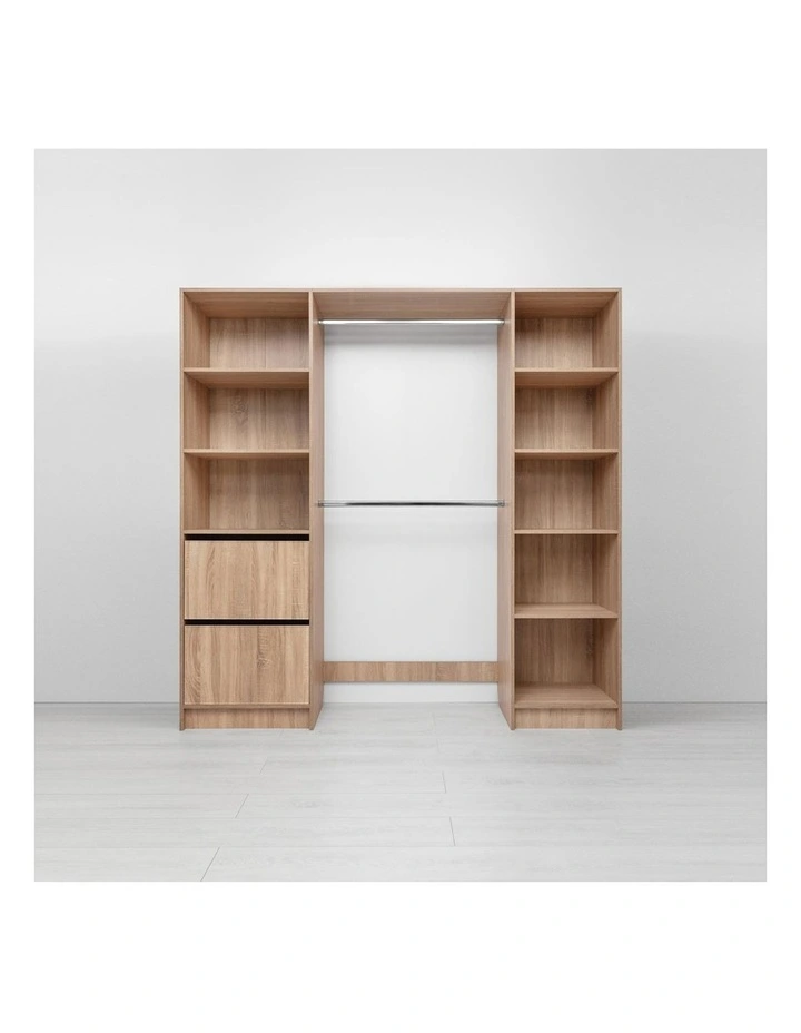 Basel Walk In Wardrobe Kit in Natural Oak image 5