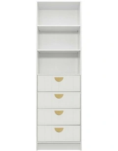 Malmo Vj Panel Walk In Wardrobe in White