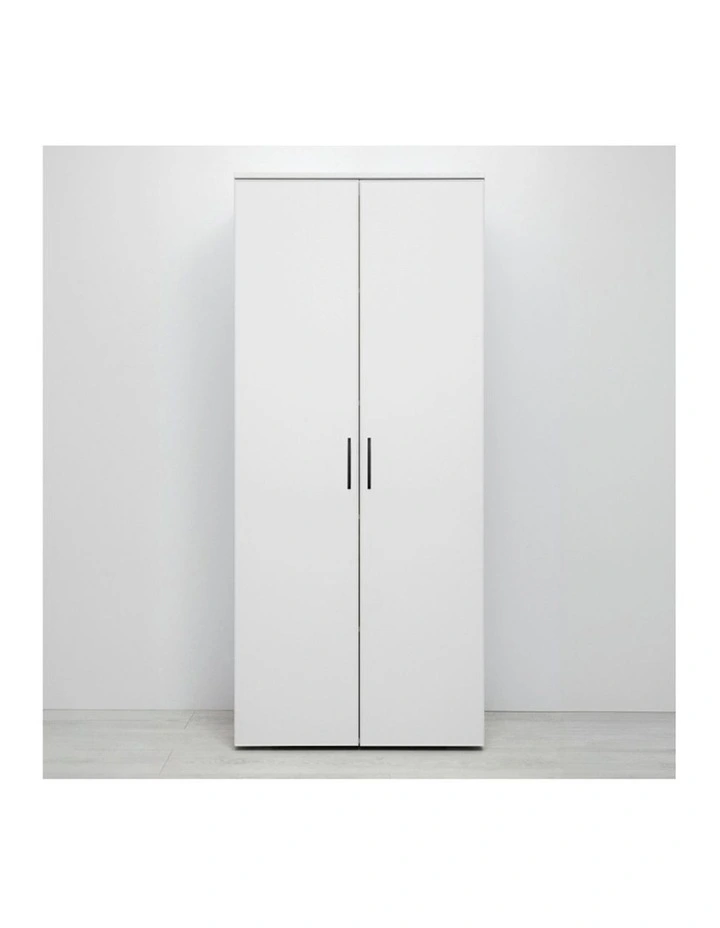 Stockholm Slim Storage Cupboard in White image 2