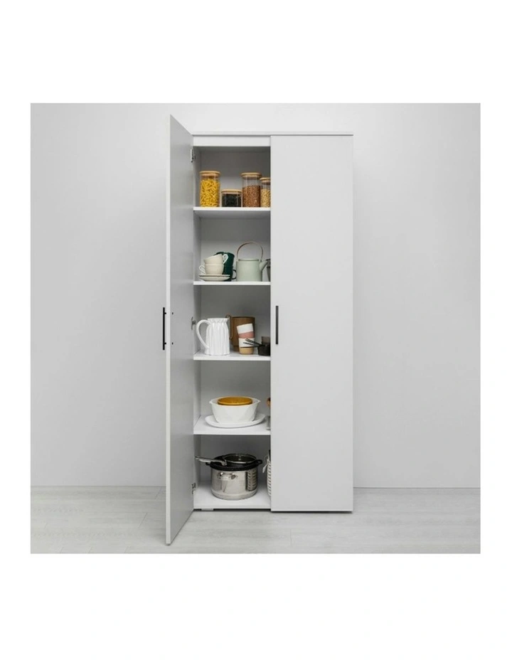 Stockholm Slim Storage Cupboard in White image 3
