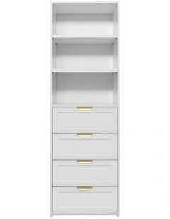 Geneva Built Wardrobe in White