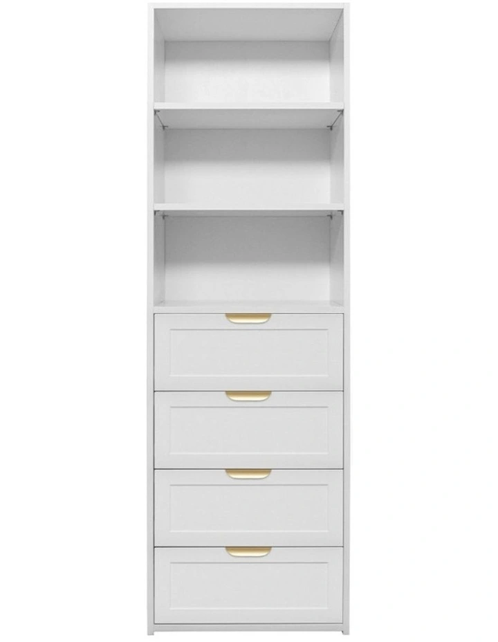 Geneva Built Wardrobe in White image 1