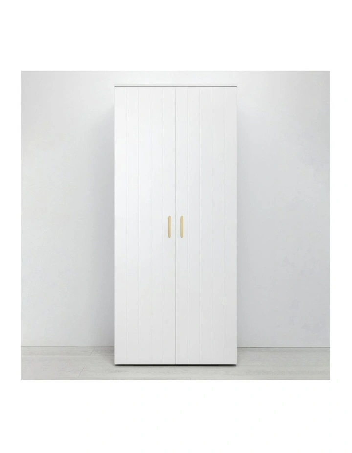 Stockholm Vj Panel Storage Cupboard in White image 2