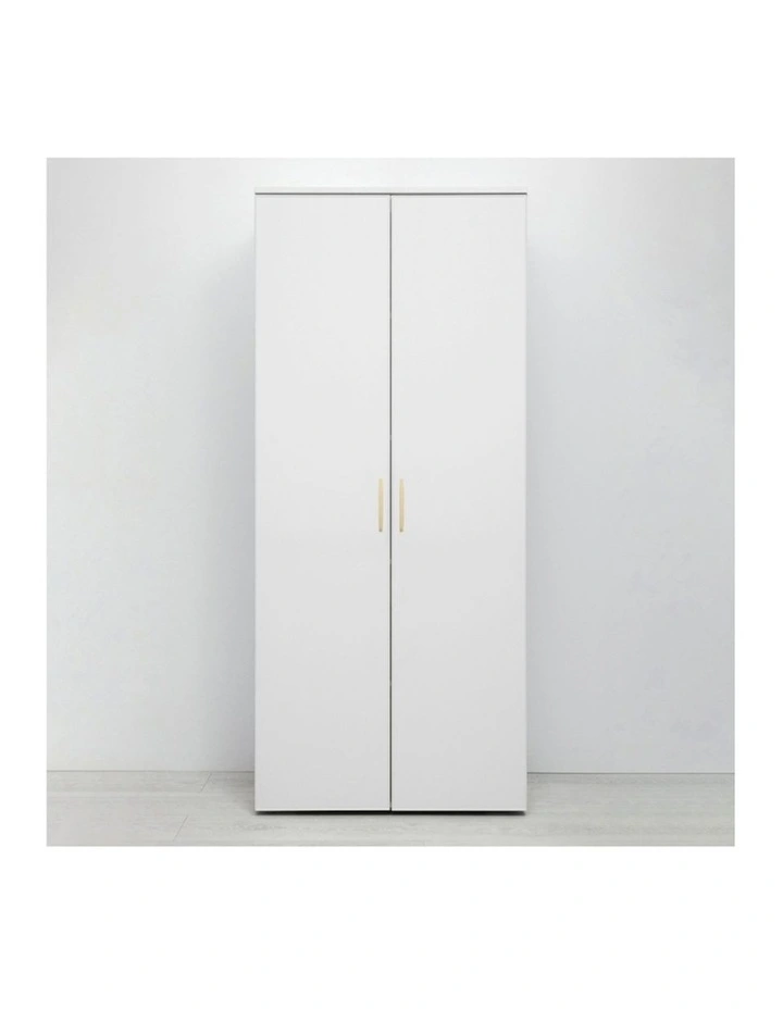 Stockholm Slim Storage Cupboard in White image 2